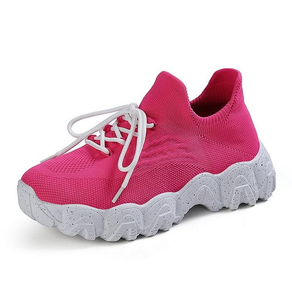 Lady's two-tone spotted bottom sports shoes