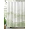 thumbnail image 2 of Fsddascl Sage Green Ombre Mountain Shower Curtain Set - 66" x 72" Washable Bathtub Curtain with 12 Hooks, Nature Abstract Art Marble Waterproof Fabric Stall Shower Curtains for Bathroom/Bathtub, 2 of 6