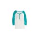 thumbnail image 1 of Aeropostale Nyc Raglan Henley Shirt para mujer, blanco roto, pequeño Aeropostale henley, 1 of 1