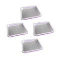 thumbnail image 3 of Bandejas germinadoras de semillas de 4 piezas, gran capacidad, germinación de plantas en interiores y exteriores Violeta, 3 of 8