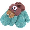 thumbnail image 3 of Mitones de lana forma de osito para bebé y niños pequeños, 3 of 3