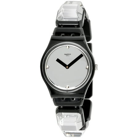 Swatch Originals Luxy-Square Grey Dial Plastic Strap Unisex Watch GB300A