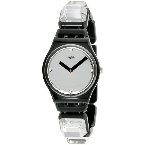 Swatch Originals Luxy-Square Grey Dial Plastic Strap Unisex Watch GB300A