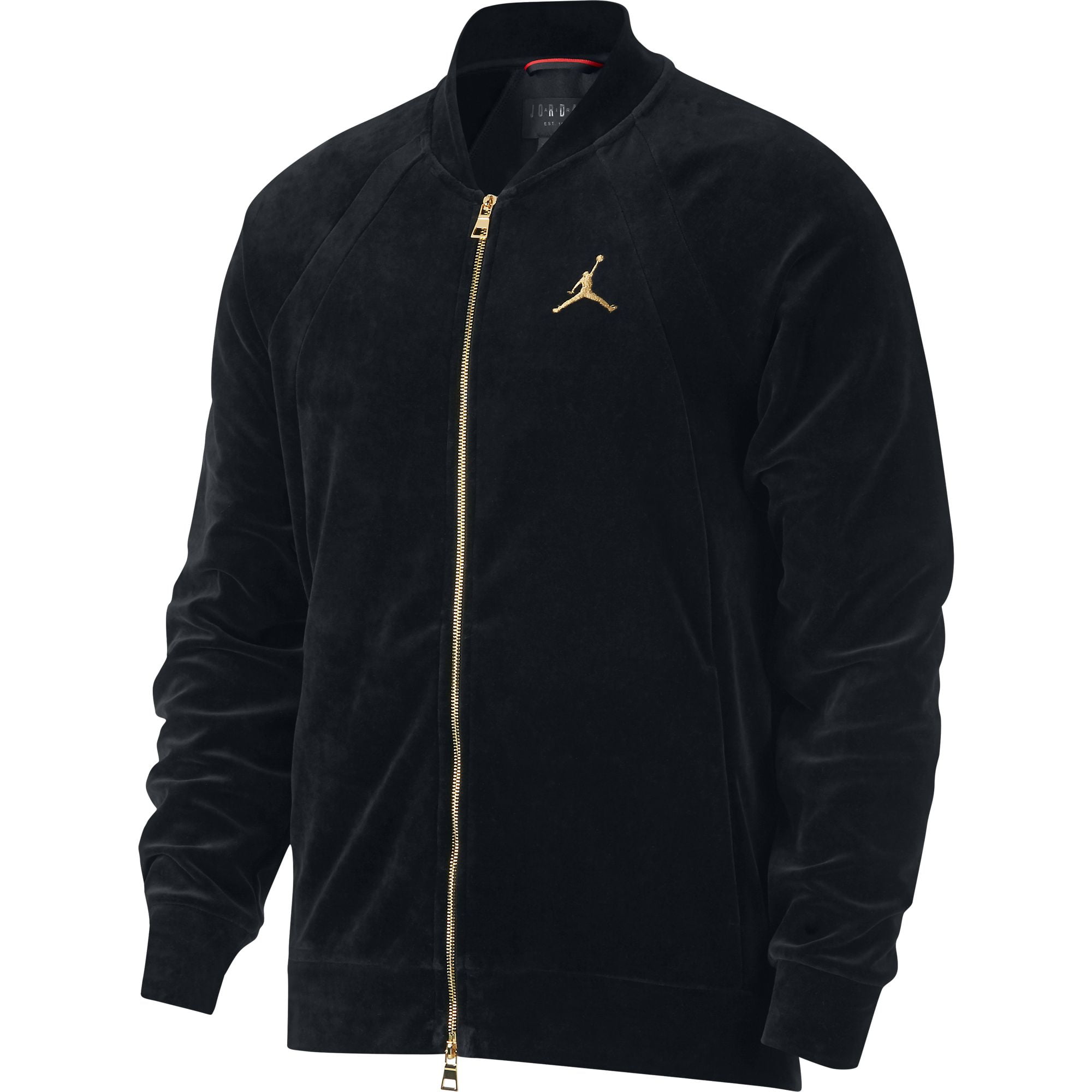 air jordan black and gold jacket