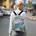 thumbnail image 7 of FORMRS Mini Backpack Purse for Women Travel Daypack Casual Shoulder Bag, Seaside Door, 7 of 7