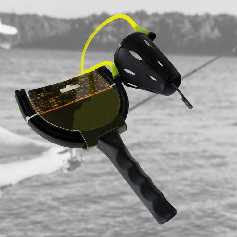 Fairnull Fishing Slingshot Bait Thrower Long Shot Lure Dispenser Feeder for  Carp