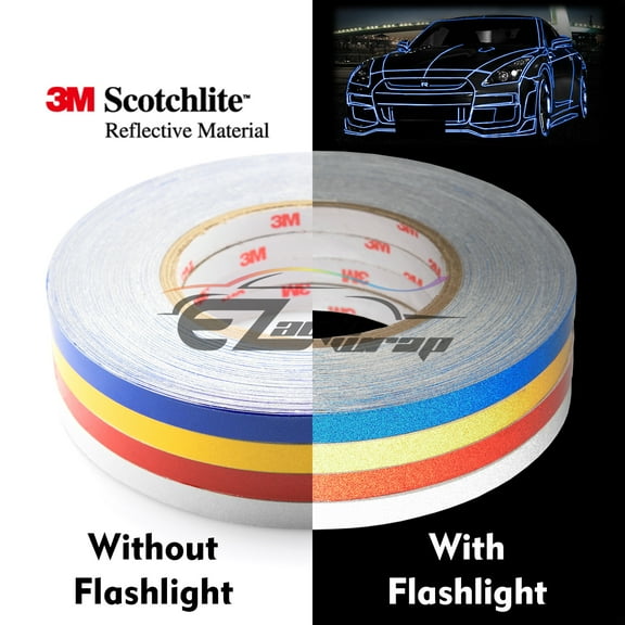 3M Red Reflective Tape Safety Self Adhesive Striping Sticker Decal 150FT Roll