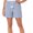 Blue, variant on Briggs New York Women's Linen Blend Pull-On Summer Shorts with Pockets and Drawstring - Dark Blue– Size: (L/Large)