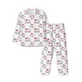 thumbnail image 1 of Fotbe I Love My Dad Pijama de Hombre con Estampado de Manga Larga, Conjunto de 2 Piezas, Ropa de Dormir Suave y Cómoda con Bolsillos-Small, 1 of 7