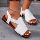 thumbnail image 2 of MKLEKYY Sandalias para Playa para Mujer, Sandalias de Talla Grande, Sandalias de Verano Informales A La Moda de Pu para Exteriores, Zapatos Planos y Versátiles, Sandalias, 2 of 5