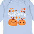 thumbnail image 4 of Inktastic Big Brother Pumpkins with Fall Leaves Boys Long Sleeve Baby Bodysuit, 4 of 5