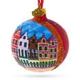 thumbnail image 2 of Markt of Bruges, Belgium Glass Ball Christmas Ornament 3.25 Inches, 2 of 6