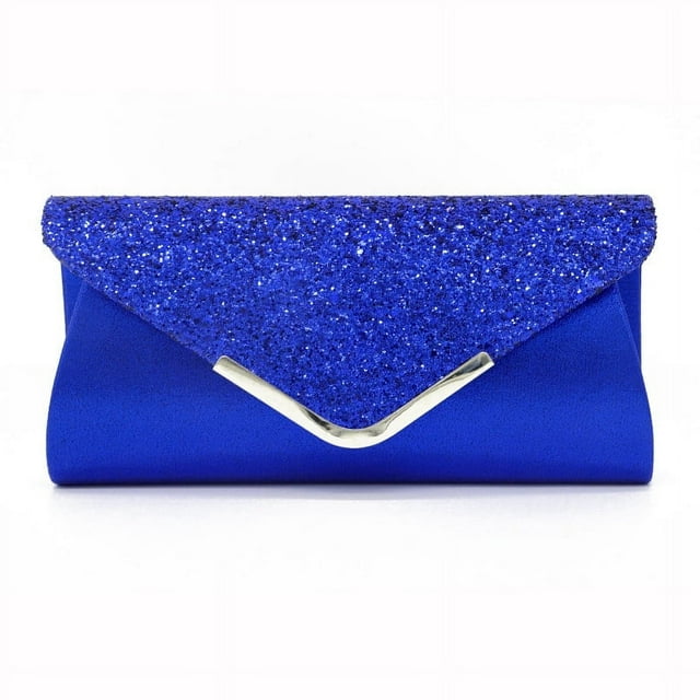 Evening Women Sequin Bridal Envelope Clutch Club Party Prom Handbag Shoulder Bag