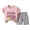 b42-Light Pink, variant on KPOPLK Toddler Baby Girls Clothes 0 3 6 9 12 18 Months 2T 3T 4T T-shirt Linen Shorts Cute Summer 2Pcs Outfits Set(3-4 Years,Purple)