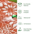 thumbnail image 3 of KUETH 6'x9' Outdoor Rug Waterproof Plastic Reversible Floral Patio Camping Outside Carpet,Orange White, 3 of 7