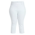 thumbnail image 5 of Terra & Sky Women's Plus Size Pull On High Rise Capri Jeggings, 23" Inseam, Sizes 0X-4X, 5 of 5