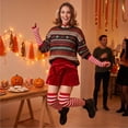 thumbnail image 2 of Solid Arm Leg Warmers Set Fingerless Gloves,One Size, 2 of 6