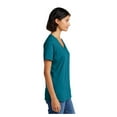 thumbnail image 3 of Port & Company Ladies Core Cotton V-Neck T-Shirt Teal 2X-Large, 3 of 5