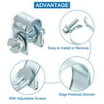 thumbnail image 3 of 10Pack Mini Fuel Line Pipe Hose Clamp Clip, Adjustable 6-8mm, Zinc Plated, 3 of 5