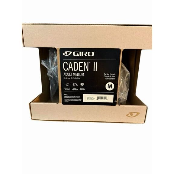 Giro Caden II Adult Medium Cycling Bicycle Bike Helmet Mat Port Gray BRAND NEW