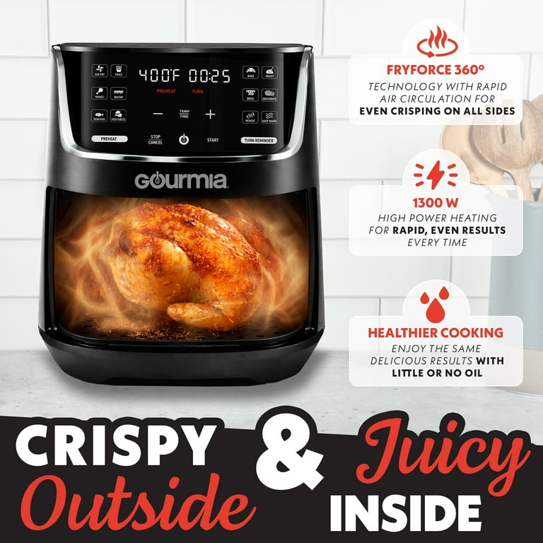 Free Shipping! Gourmia Digital Air Fryer 4-Quart with 12 Presets