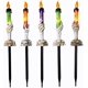 thumbnail image 5 of Juego de 5 estacas para velas de Halloween, manos de esqueleto sosteniendo una vela encendida, resistente al agua, funciona con pilas con temporizador, estatuilla iluminada para fiestas en interiores, 5 of 5