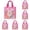Easter pink, variant on Five Easter Non-Woven tote Bags, 29*27*12Cm,Happy Easter Bunny Bags with Handles Disposable Non Woven Bags for Easter Takeout and Packaging