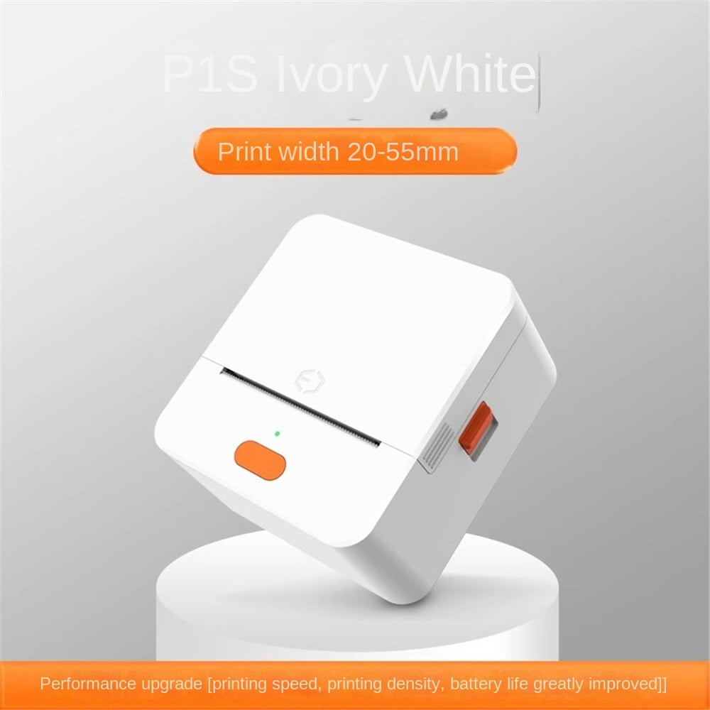 Small label printer multi-function wireless Bluetooth portable sticker barcode printer,White