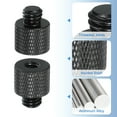 thumbnail image 3 of Adaptador de tornillo de trípode Uxcell 1/4" hembra a 3/8" macho, conectores de tuerca de trípode, tornillo de montaje de cámara, convertidor de doble cabeza de cámara 2 piezas, 3 of 7
