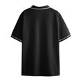 thumbnail image 5 of hoksml Mens Collared Shirts Short Sleeve Fitness Sporty Polos Shirt Fashionable Lapel Casual Loose Solid Color Button Top/Shirt Summer Comfortable Breathable Golf Shirts, 5 of 5