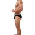 thumbnail image 3 of Xidunhg Men's Supersoft Modal Briefs Low Rise Lightweight Underwear Black/3pack 2XL, 3 of 8