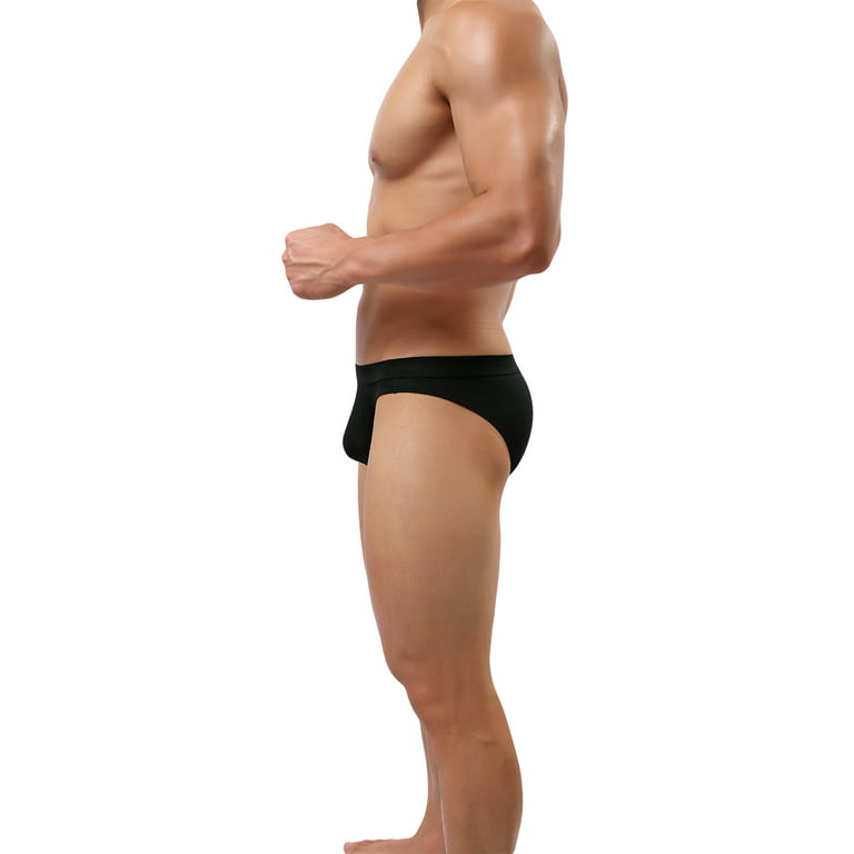 Yuyangdpb Men's Supersoft Modal Briefs Low Rise Lightweight Underwear  Black/3pack 2XL