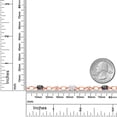 thumbnail image 3 of 18K Rose Gold Plated Silver Green Mystic Topaz and White Moissanite and Round White Lab Grown Diamond Tennis Bracelet for Women (3.34 Cttw, Gemstone Birthstone, Oval 6X4MM, 7.25 inches), 3 of 4