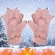 thumbnail image 1 of Guantes de invierno con diseño de patas de animales, dedo completo, con forma de garra de oso, Rkxzt, 1 of 9