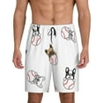 thumbnail image 1 of Bingfone Bbaseball Dog for Men's Short Pajama Pants, Elastic Waist Drawstring Summer Shorts-4X-Large, 1 of 6