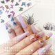 thumbnail image 3 of Pegatinas de mariposa para uñas, pegatinas de transferencia de agua para arte de uñas con patrones de flores de mariposa, puntas de manicura, puntas de uñas, uñas de los pies, decoración de uñas, acce kaili Sencillez, 3 of 4