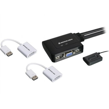 IOGEAR 2-Port VGA and DisplayPort KVM Switch Kit