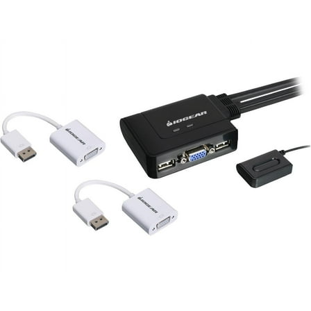 IOGEAR GCS22DPKIT 2-Port VGA and DisplayPort KVM Switch Kit
