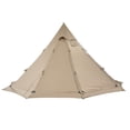 thumbnail image 6 of Hot Tent for 4-6 Persons, Portable Winter Tipi Tent with Stove Jack, Waterproof Canvas Camping Tents, Lightweight 4 Season Shelter Tents for Hiking Fishing Backpacking, L Size, 6 of 6