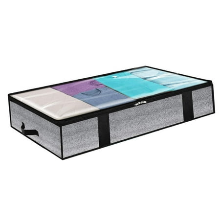 

Home Edit Storage VSONTOR Queen Size Bed Storage Bag With Zipper Transparent Window Clothes Quilt Blanket Bedding Storage Bag Multicolor I3248