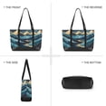 thumbnail image 6 of FORMRS Canvas Laptop Tote Bag for Women with 15.6" Computer Compartments Shoulder Handbag, Dark Mountains, 6 of 7