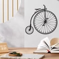 thumbnail image 2 of BRIGHTFUFU Exquisito decoración de bicicleta retro de la artesanía de metal de metal de metal de metal en forma de pared retro montada en la pared en forma de bicicleta, 2 of 8
