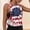 03Pink, variant on Plus Size 4th Of July Tshirts Polka Shirts Women's Independence Day Printed 3/4 Sleeve Round Neck Pullover Fashionable Red 5X