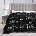 thumbnail image 4 of Cute Math Teacher Equation Skeleton Math Blanket Gifts For Kids Adults - Lightweight Throw Blanket For Bedroom Living Room Decor Soft Fuzzy Fleece Cozy Plush Bed Couch 80"X60", 4 of 7