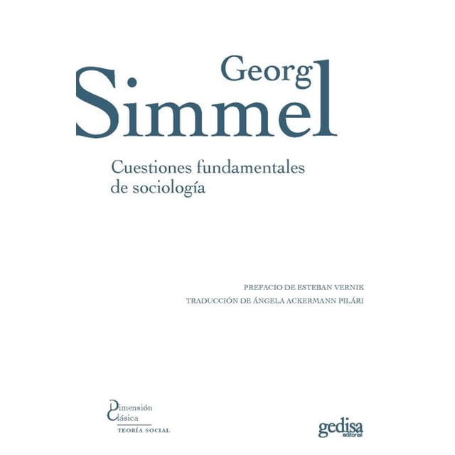 CUESTIONES FUNDAMENTALES DE SOCIOLOGIA GEDISA GEORG SIMMEL