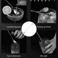 thumbnail image 5 of 1Pcs Bartender Tool,10'' Long Handle Drink Stirrer,Reusable Stainless Steel Coffee Stirring Spoon,Beverage Cocktail Stirrers,Cocktail Drink Mixing Swizzle Stick,Kitchen Condiment Spoon(Silver), 5 of 7