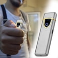 thumbnail image 4 of Silver Slim Usb Rechargeable Electric Lighter Flameless Arc Plasma Design Windproof And Safe For Indoor And Outdoor Use, 4 of 6