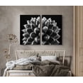 thumbnail image 2 of PixonSign Canvas Print Wall Art Set Geometric Cactus Botanical Wilderness Photography Modern Art Contemporary Portrait Relax/Calm Dark Black and White for Living Room, Bedroom, Office - 24"x36"x2, 2 of 5