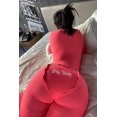 thumbnail image 3 of CHRONSTYLE-monos de manga larga con botones para mujer, Sexy ropa de dormir con cuello en V profundo, bordado de letras, ropa de calle con solapa trasera, otoño, 3 of 4
