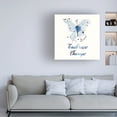 thumbnail image 3 of Shirley Novak 'Independent Blooms Blue X' Canvas Art, 3 of 4